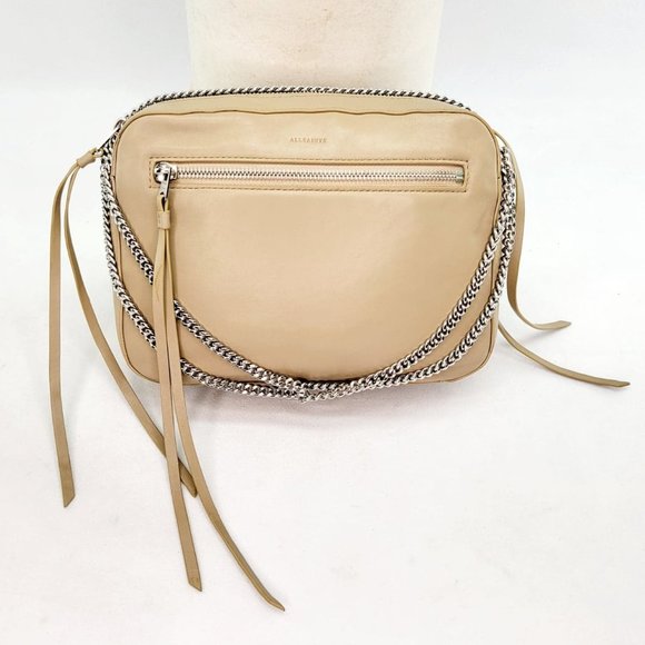 All Saints Handbags - ALLSAINTS FLEUR DE LIS CROSSBODY Tan